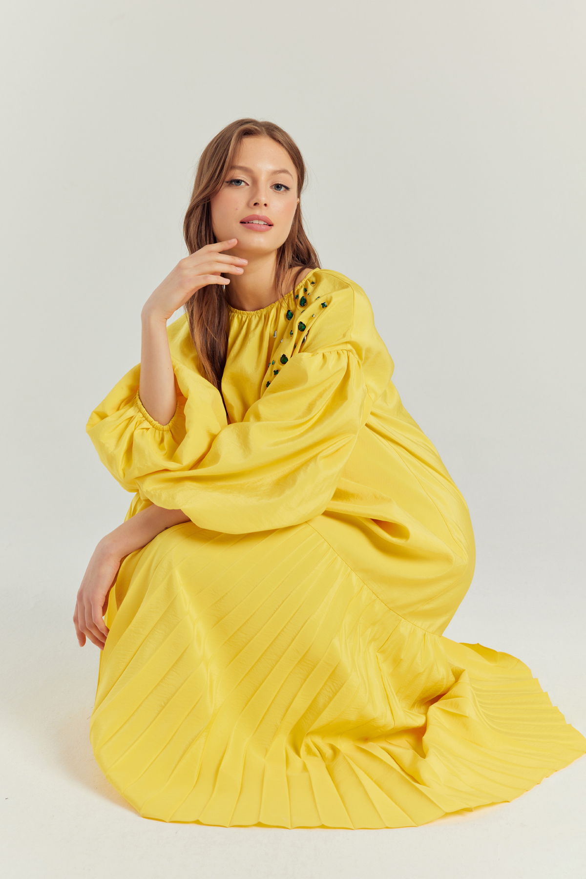 Reine Elbise - Sarı